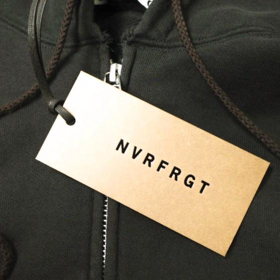 新品 NVRFRGT ネヴァーフォーゲット 25SS PANELLED ZIP UP HOODIE パネルドジップアップフーディ NF251T01 2 DARK BROWN 裏毛 パーカー |  | 03