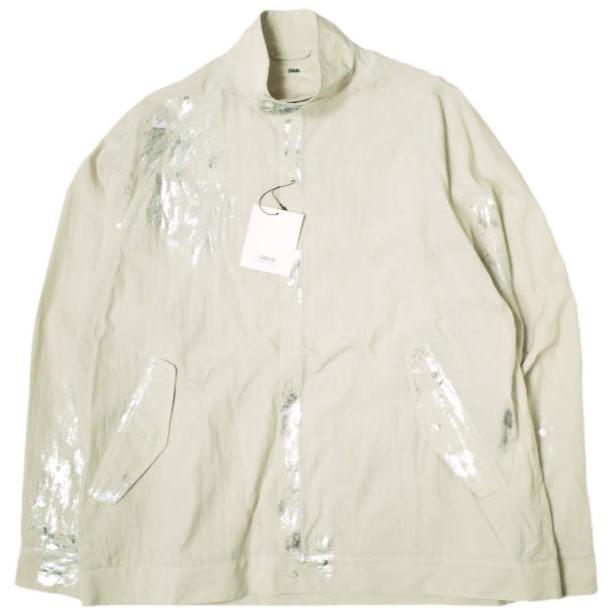 新品 EMAM エマム 25SS 日本製 Painted Swing Top Shirt ペイントスイングトップシャツ EM25SS-SH001 1 CREAM 長袖 ハリントンジャケット | 