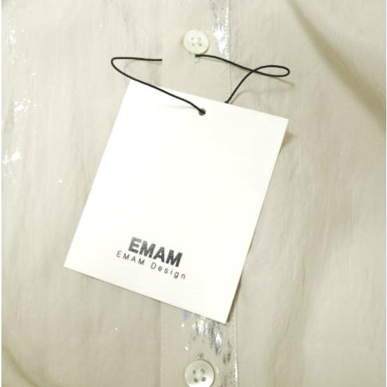 新品 EMAM エマム 25SS 日本製 Painted Swing Top Shirt ペイントスイングトップシャツ EM25SS-SH001 1 CREAM 長袖 ハリントンジャケット |  | 03