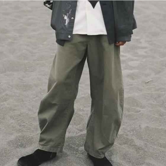 新品 EMAM エマム 25SS 日本製 Cotton Twill Balloon Pants コットンツイルバルーンパンツ EM25SS-PT004 1 KHAKI ワイド バギー g21922 |  | 02