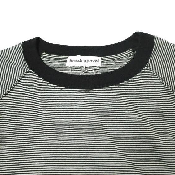 新品 CABARET POVAL キャバレーポヴァール 25SS Merino Wool Raglan Top メリノウールボーダーTシャツ 25SS-PVA-CS01 L Black Stripe 長袖 |  | 04