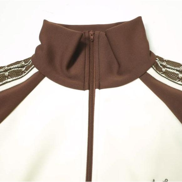 新品 SASQUATCHfabrix. サスクワァッチファブリックス 24AW LACE TAPE TRACK JACKET トラックジャケット 24AW-CSS-001 M BROWN ジャージー |  | 04