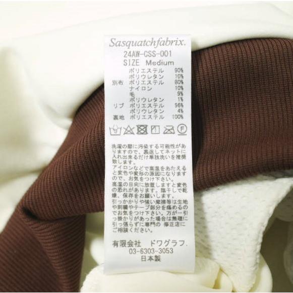 新品 SASQUATCHfabrix. サスクワァッチファブリックス 24AW LACE TAPE TRACK JACKET トラックジャケット 24AW-CSS-001 M BROWN ジャージー |  | 08