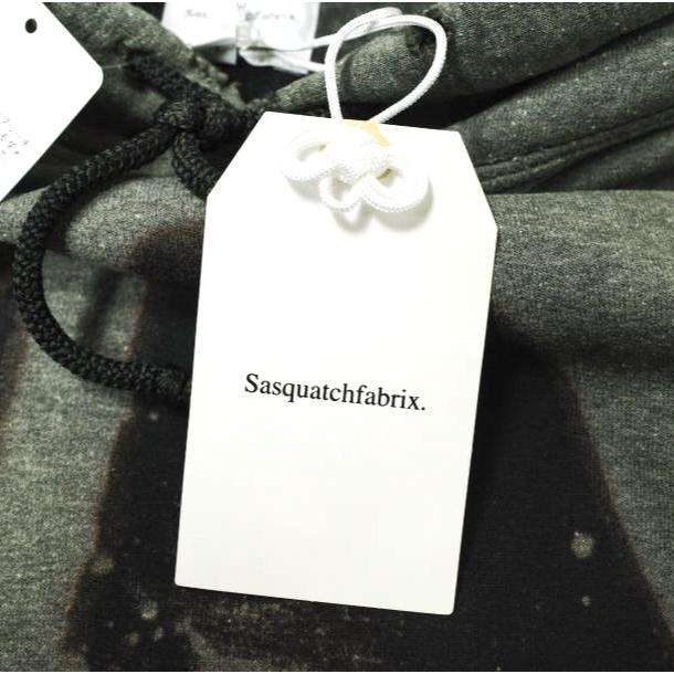新品 SASQUATCHfabrix. サスクワァッチファブリックス 24AW DESTROY HOODIE ハイパーブリーチ ダメージ加工プルオーバーパーカー L BLACK |  | 03