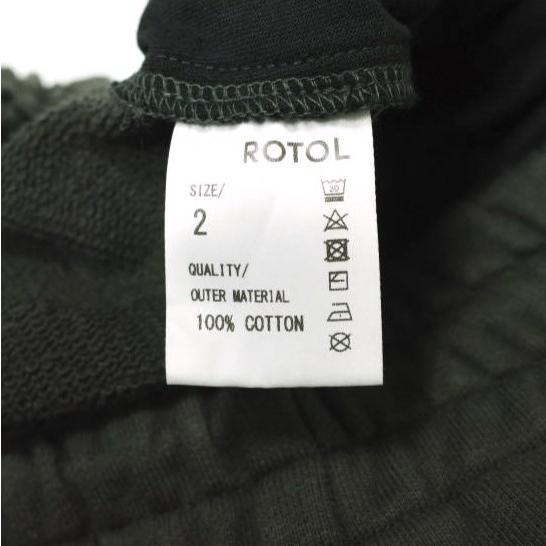 新品 ROTOL ロトル 24AW 日本製 TRANSFORM SWEAT PANTS トランスフォームスウェットパンツ R24WPEM27 2 BLACK イージー ジップ 裏毛 g21930 |  | 08