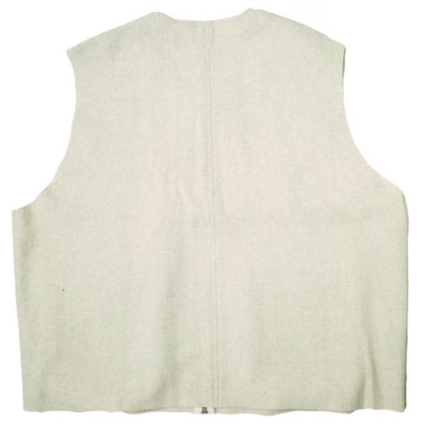 新品 my beautiful landlet マイビューティフルランドレット 24AW MELTON FABRIC ZIP VEST ウールメルトンジップベスト WM13-BS242131 1 |  | 01