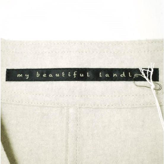 新品 my beautiful landlet マイビューティフルランドレット 24AW MELTON FABRIC ZIP VEST ウールメルトンジップベスト WM13-BS242131 1 |  | 07