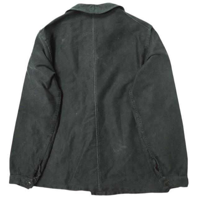 〜70s フレンチ モールスキンジャケット カバーオール ユーロ ヴィンテージ 70s ヴィンテージ フレンチ ブラックモールスキンジャケット