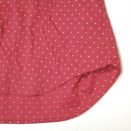 INDIVIDUALIZED SHIRTS インディビジュアライズドシャツ アメリカ製 ポルカドットBDシャツ 141/2(32) STANDARD FIT RED 長袖 ボタンダウン |  | 04