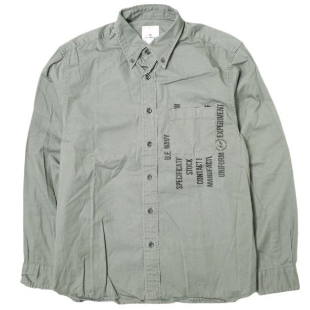 uniform experiment ユニフォームエクスペリメント 19AW GABARDINE BACK CONCEALED POCKET BIG B.D SHIRT ビッグBDシャツ UE-192014 1 GRAY | 