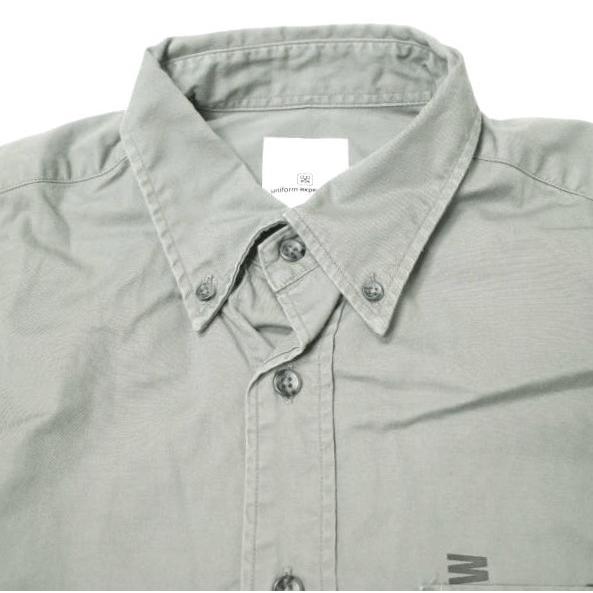 uniform experiment ユニフォームエクスペリメント 19AW GABARDINE BACK CONCEALED POCKET BIG B.D SHIRT ビッグBDシャツ UE-192014 1 GRAY |  | 04