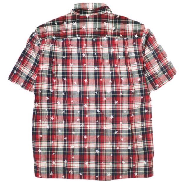 uniform experiment ユニフォームエクスペリメント STAR PLAID MIX S/S B.D SHIRT スター＆マドラスチェックBDシャツ UE-100078 2 RED/NAVY |  | 01