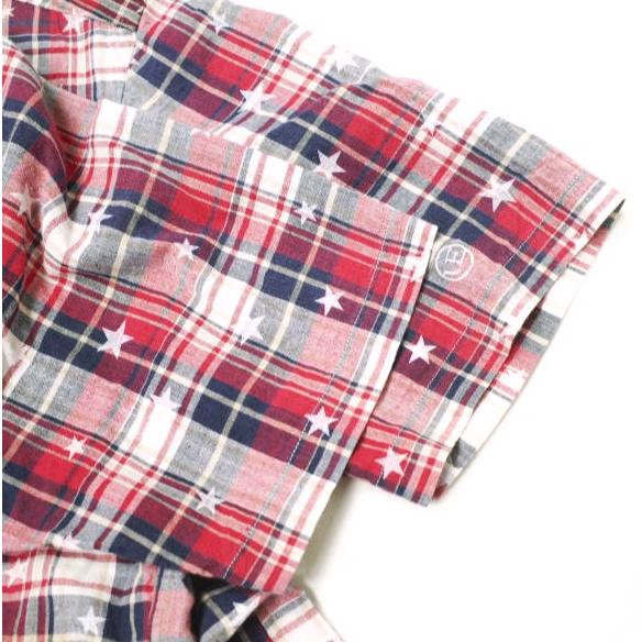 uniform experiment ユニフォームエクスペリメント STAR PLAID MIX S/S B.D SHIRT スター＆マドラスチェックBDシャツ UE-100078 2 RED/NAVY |  | 04