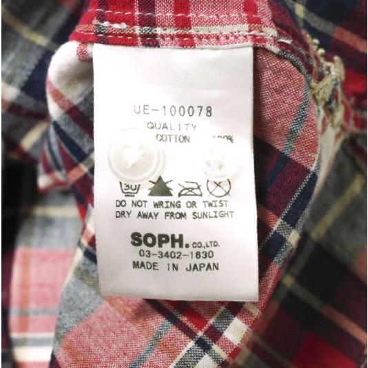 uniform experiment ユニフォームエクスペリメント STAR PLAID MIX S/S B.D SHIRT スター＆マドラスチェックBDシャツ UE-100078 2 RED/NAVY |  | 06