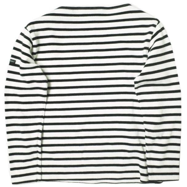 SAINT JAMES セントジェームス OUESSANT BORDER ウエッソンボーダー F/0 ブラック/ホワイト バスクシャツ ボートネックカットソー g21988 |  | 01