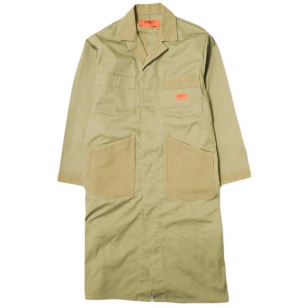 UNIVERSAL OVERALL x CEPO ユニバーサル オーバーオール セポ 別注 ショップコート U7335201CP M KHAKI T/Cツイル ヘリンボーン g21994 | 
