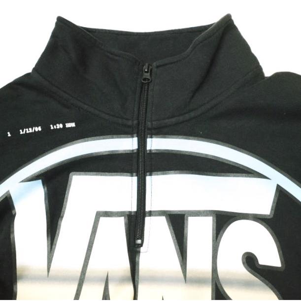 LQQK STUDIO x VANS VAULT ルックスタジオ ヴァンズ ボルト 別注 Quarter Zip Top ハーフジップスウェット XL BLACK トレーナー 裏起毛 |  | 04
