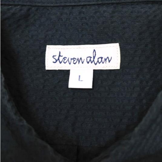 Steven Alan スティーブンアラン シアサッカーシャツコート S/SUCKER RV/SM SHT CT 8125-174-7241 L NAVY トップス g22001 |  | 02