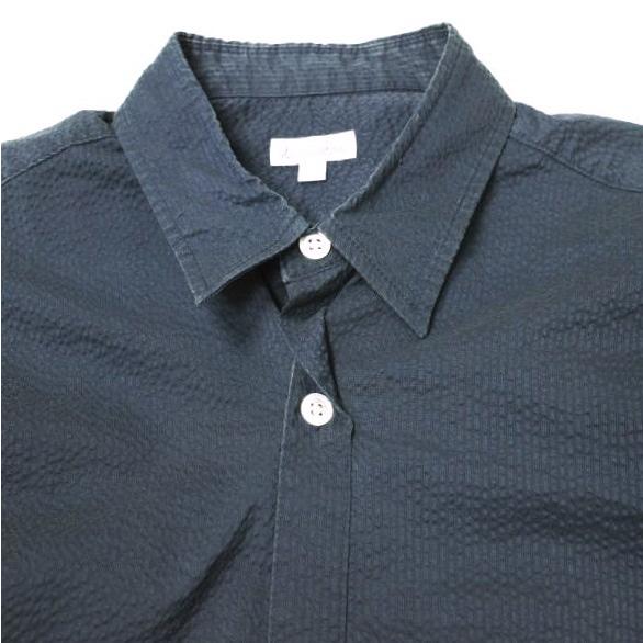 Steven Alan スティーブンアラン シアサッカーシャツコート S/SUCKER RV/SM SHT CT 8125-174-7241 L NAVY トップス g22001 |  | 03