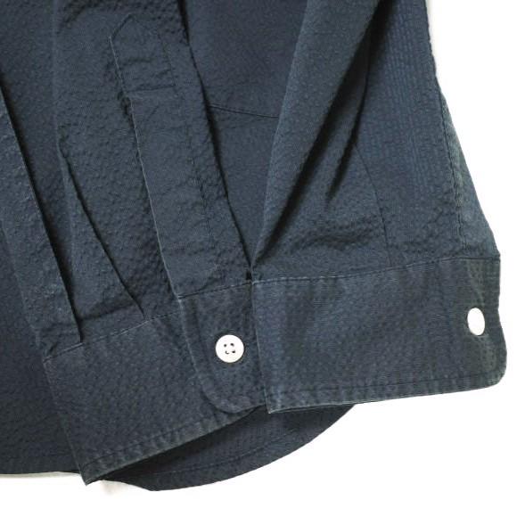 Steven Alan スティーブンアラン シアサッカーシャツコート S/SUCKER RV/SM SHT CT 8125-174-7241 L NAVY トップス g22001 |  | 04