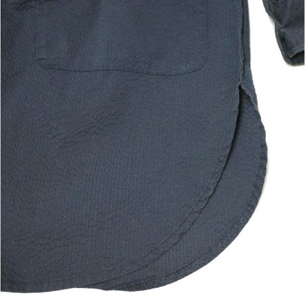 Steven Alan スティーブンアラン シアサッカーシャツコート S/SUCKER RV/SM SHT CT 8125-174-7241 L NAVY トップス g22001 |  | 05