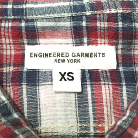Engineered Garments エンジニアードガーメンツ アメリカ製 Work Shirt - Madras Plaid マドラスチェックワークシャツ XS Red 長袖 g22006 |  | 02