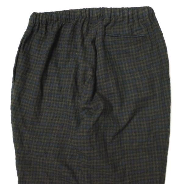BASISBROEK バージスブルック ベルギー製 ウールチェックイージーパンツ 2 Brown テーパード ボトムス g22023 |  | 04
