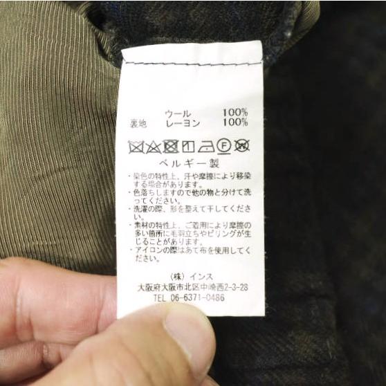BASISBROEK バージスブルック ベルギー製 ウールチェックイージーパンツ 2 Brown テーパード ボトムス g22023 |  | 06