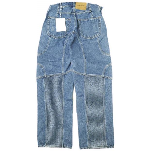 新品 Acne Studios アクネストゥディオズ 24SS DENIM BIKER TROUSERS バイカーデニムパンツ FN-MN-TROU000973 44 MID BLUE 定価183,700円 |  | 01