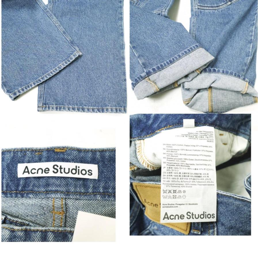 新品 Acne Studios アクネストゥディオズ 24SS DENIM BIKER TROUSERS バイカーデニムパンツ FN-MN-TROU000973 44 MID BLUE 定価183,700円 |  | 09