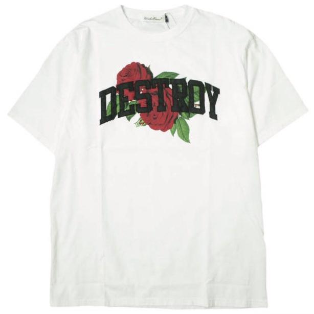 新品 UNDERCOVER アンダーカバー 23AW 日本製 S/S DESTROY ROSE TEE デストロイローズTシャツ UC2C3802 3 WHITE 半袖 薔薇 定価22,000円 | 
