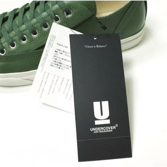 新品 UNDERCOVER アンダーカバー 24AW TOE LOGO LEATHER SNEAKERS