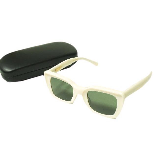 新品 UNDERCOVER アンダーカバー 23AW 日本製 スクエアフレーム サングラス UC1C4E01 IVORY/DARK GREEN 定価60,500円 眼鏡 メガネ g22075 |  | 03