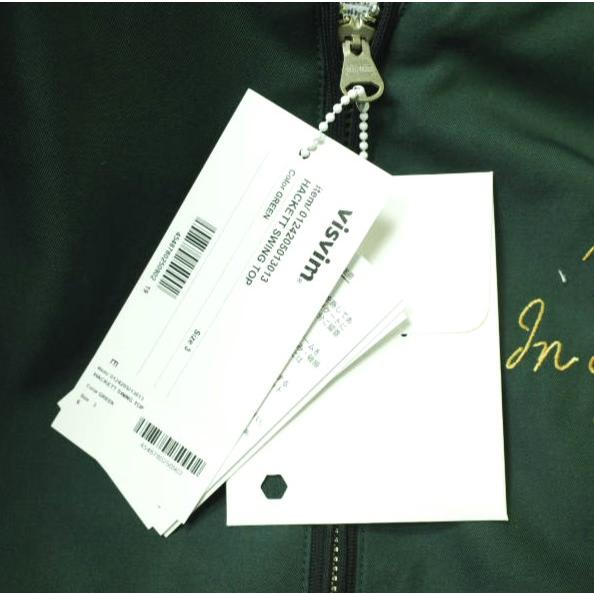 新品 visvim ビズビム 24AW HACKETT SWING TOP ハケット スイングトップ 0124205013013 3 GREEN ヴィズヴィム 定価211,200円 ジャケット |  | 04