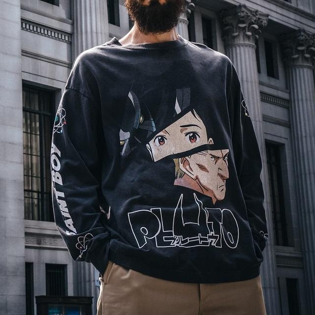 新品 SAINT MICHAEL x PLUTO セントマイケル 24AW PT_LS TEE / Netflix