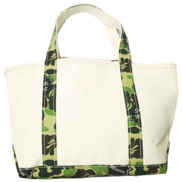 24SS セントマイケル アベイシングエイプ トートバッグ S BAPE 新品 SAINT MICHAEL x A BATHING APE セントマイケル エイプ