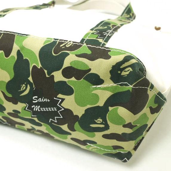 バッグ SAINT MICHAEL/AP_TOTE BAG LARGE 新品 SAINT MICHAEL x A BATHING APE セントマイケル エイプ