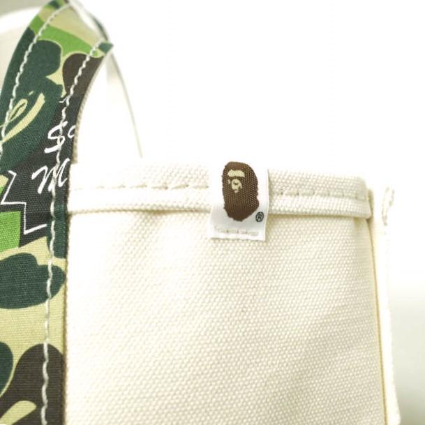 24SS セントマイケル アベイシングエイプ トートバッグ S BAPE 新品 SAINT MICHAEL x A BATHING APE セントマイケル エイプ