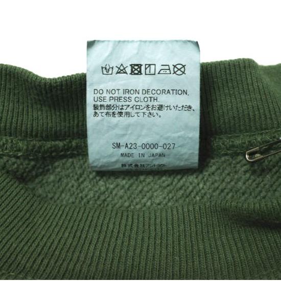 新品 SAINT MICHAEL セントマイケル 23AW CRW N SWT / LOGO ロゴ刺繍 クルーネックスウェット SM-A23-0000-027 L GREEN SAINT Mxxxxxx |  | 06