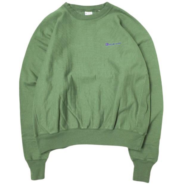 新品 SAINT MICHAEL セントマイケル 23AW CRW N SWT / LOGO ロゴ刺繍 クルーネックスウェット SM-A23-0000-027 XL GREEN SAINT Mxxxxxx | 