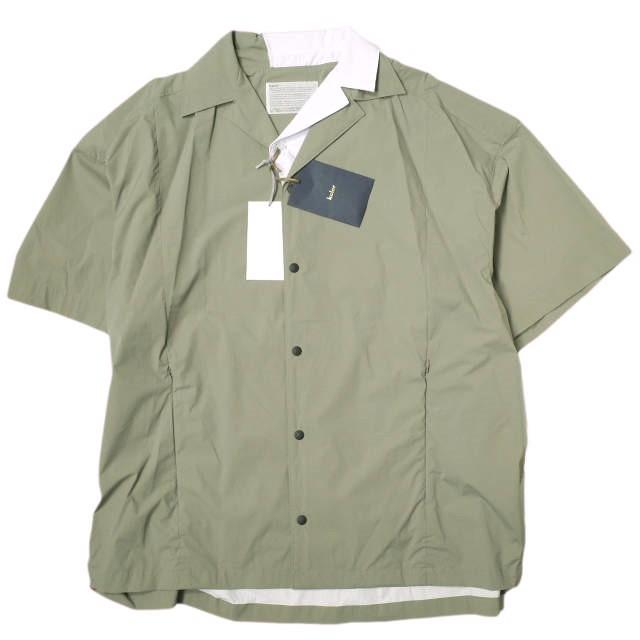 新品 kolor カラー 24SS 日本製 二重襟 ドッキングオープン