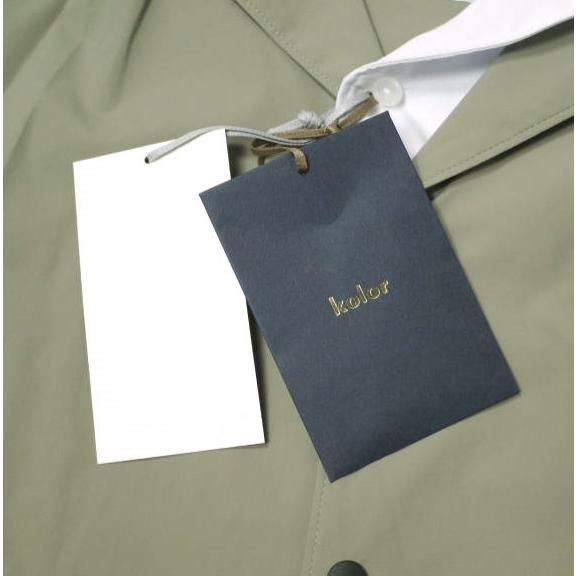 新品 kolor カラー 24SS 日本製 二重襟 ドッキングオープンカラー