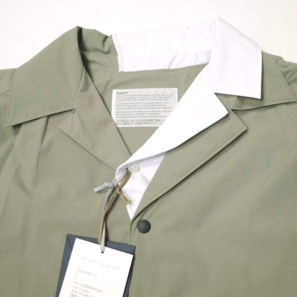 新品 kolor カラー 24SS 日本製 二重襟 ドッキングオープンカラー