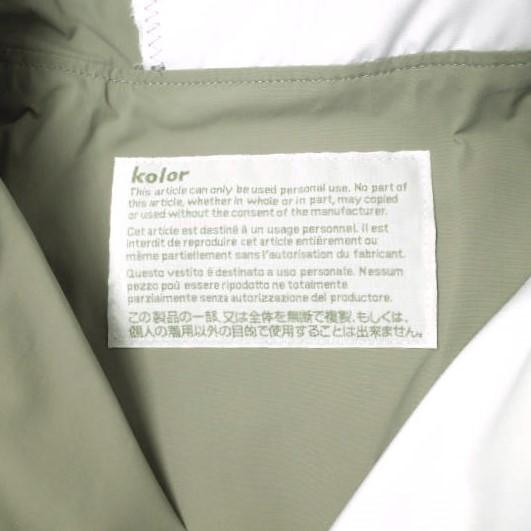 新品 kolor カラー 24SS 日本製 二重襟 ドッキングオープンカラー
