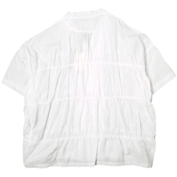 新品 kolor カラー 24SS 日本製 ギャザーオープンカラーシャツ 24SCM-B05112 1 WHITE 定価75,900円 オーバーサイズ タイプライター 開襟 |  | 01
