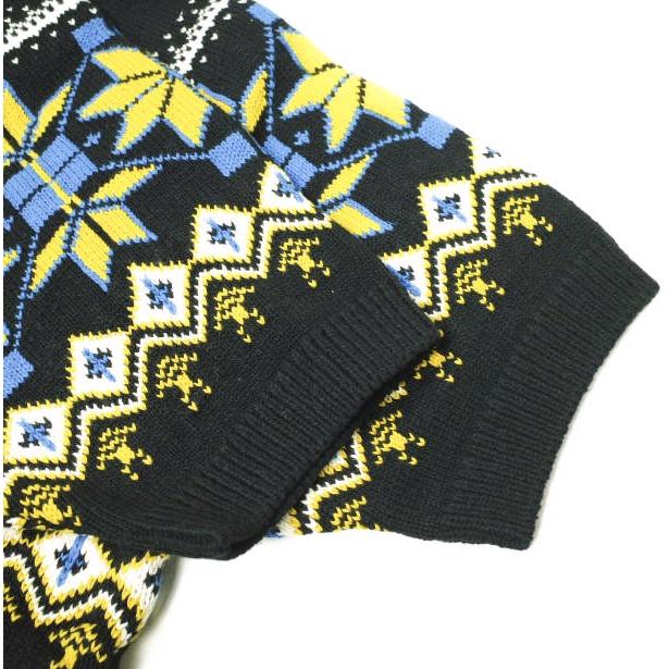 新品 kolor カラー 24SS 日本製 ノルディック柄ショートスリーブニット 24SCM-N02302 5 BLACK セーター 定価69,300円 半袖 Tシャツ g22133 |  | 06