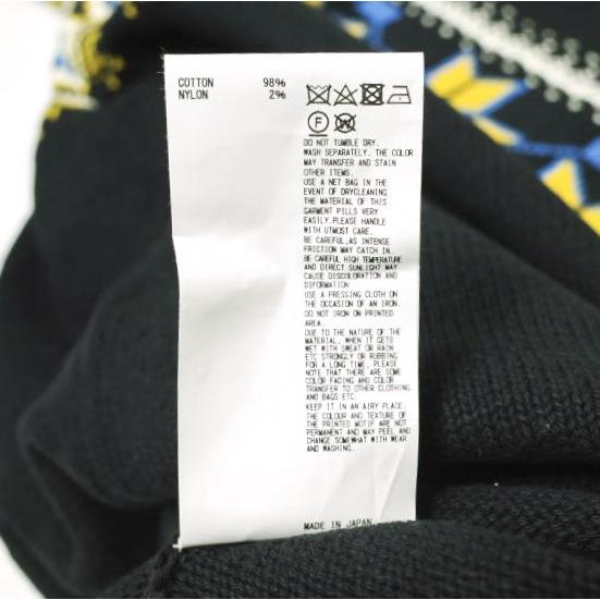 新品 kolor カラー 24SS 日本製 ノルディック柄ショートスリーブニット 24SCM-N02302 5 BLACK セーター 定価69,300円 半袖 Tシャツ g22133 |  | 08