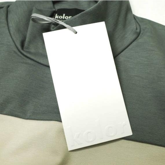 新品 kolor カラー 24SS 日本製 ライトポンチハイネックカットソー 24SCM-T03202 2 BEIGE 半袖 モックネック Tシャツ 定価38,500円 新品 kolor カラー 24SS 日本製 ライトポンチハイネックカットソー
