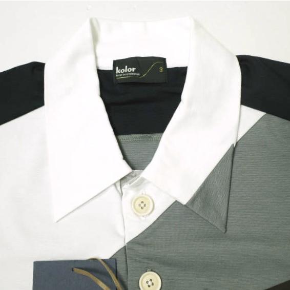 kolor カラー 24SS 日本製 ライトポンチポロシャツ 24SCM-T04202 3 BEIGE 半袖 POLO SHIRTS 定価48,400円 トップス【新古品】【中古】【kolor】 新品 kolor カラー 24SS 日本製 ライトポンチポロシャツ 24SCM-T04202