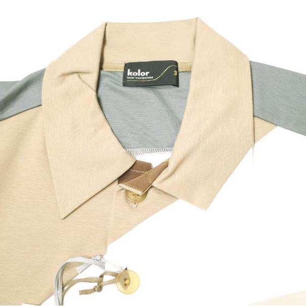 新品 kolor カラー 24SS 日本製 ライトポンチポロシャツ 24SCM-T04202 3 BEIGE 半袖 POLO SHIRTS 定価48,400円 トップス g22139 |  | 04